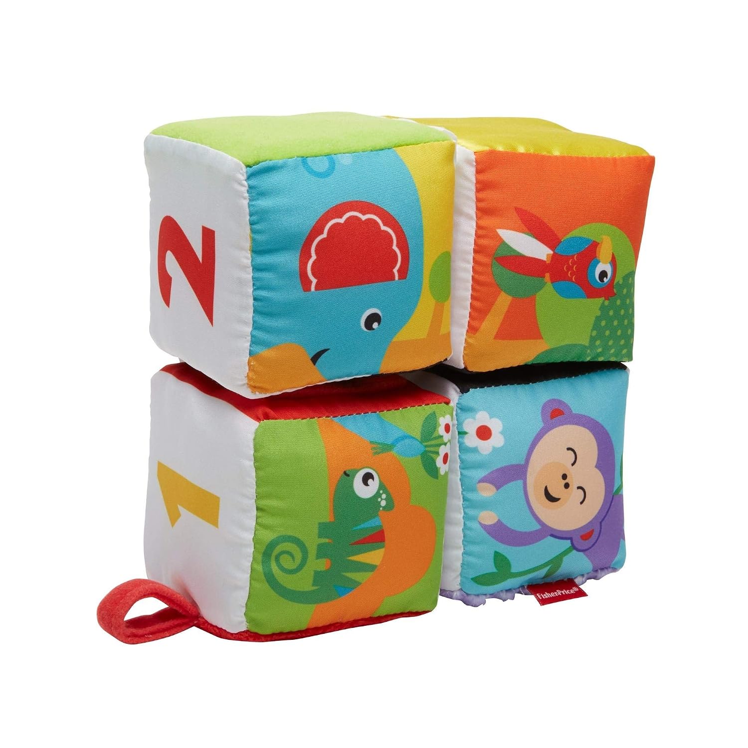 Detalle 2 de Fisher-Price Babys weiche Wendewürfel 4er-Set