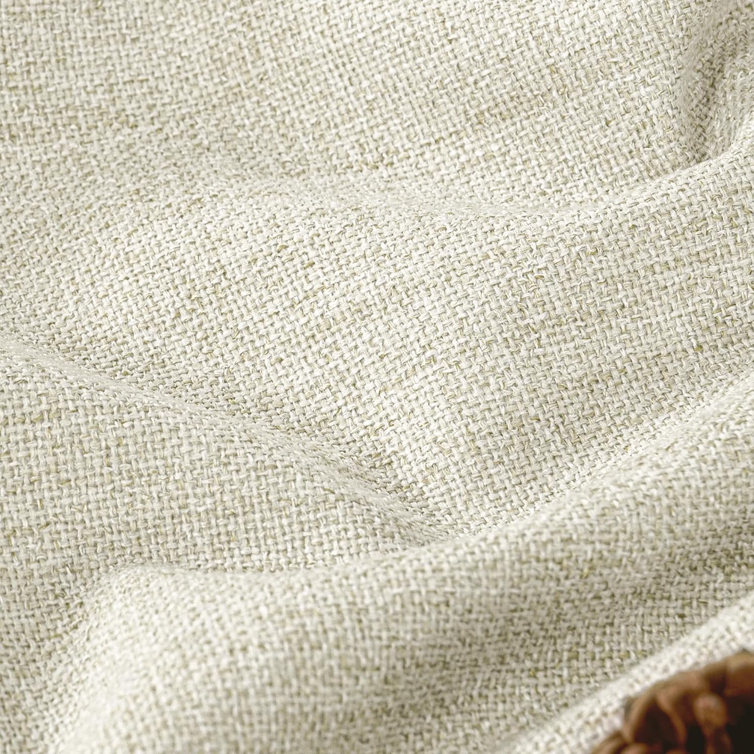 Thumbnail 3 de Lajode Blackout Curtains for Bedroom – Linen Look, 84-Inch, 2 Panels (52" W x 84" L), Natural Cream
