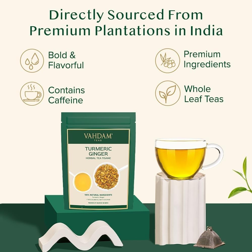 Thumbnail 2 de Infusion Curcuma-Gingembre VAHDAM « The Magic Herb » – sans caféine, 100 g