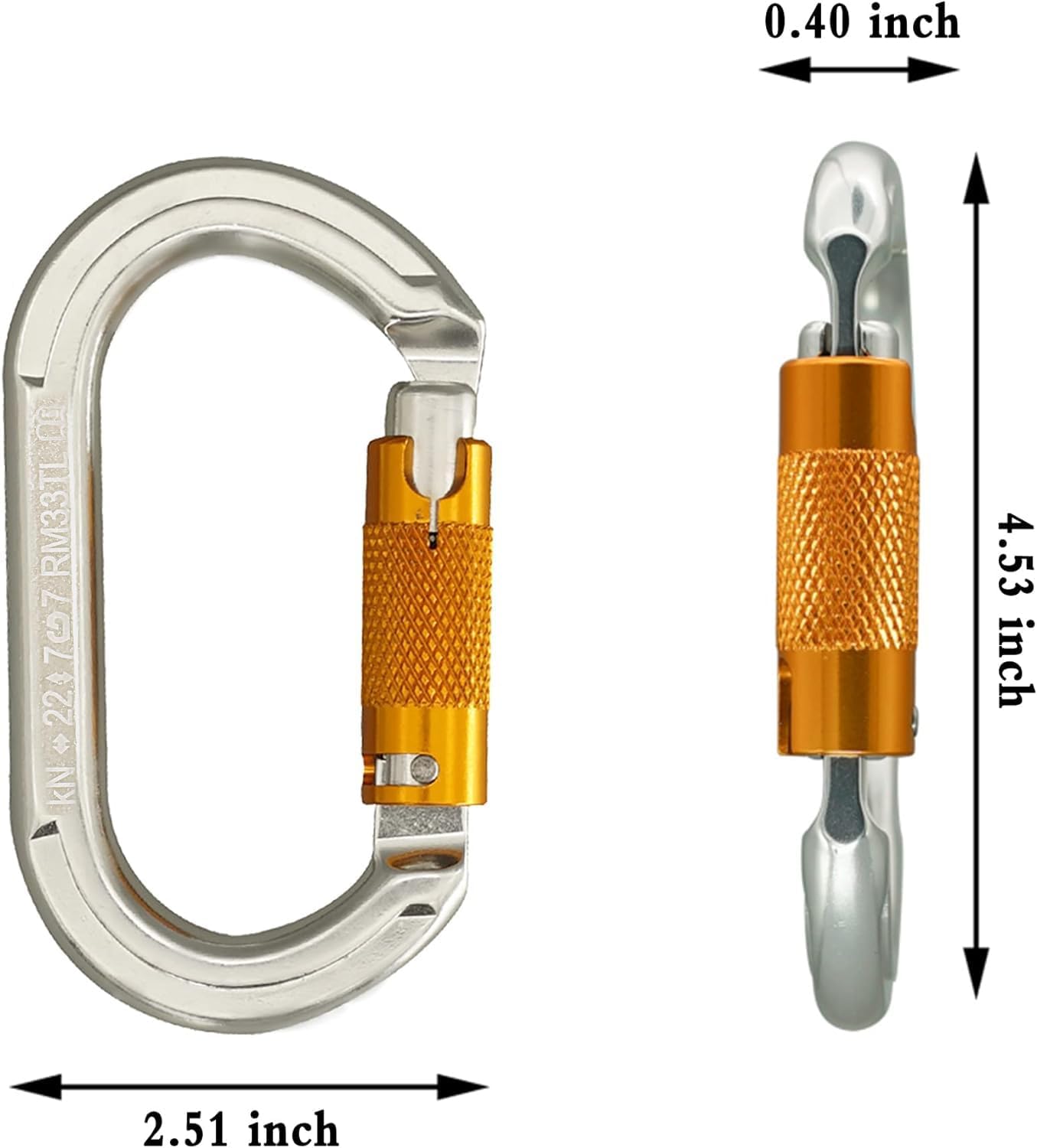 Thumbnail 1 de SOB Moschettone arrampicata con porta a vite 2 pezzi 🧗