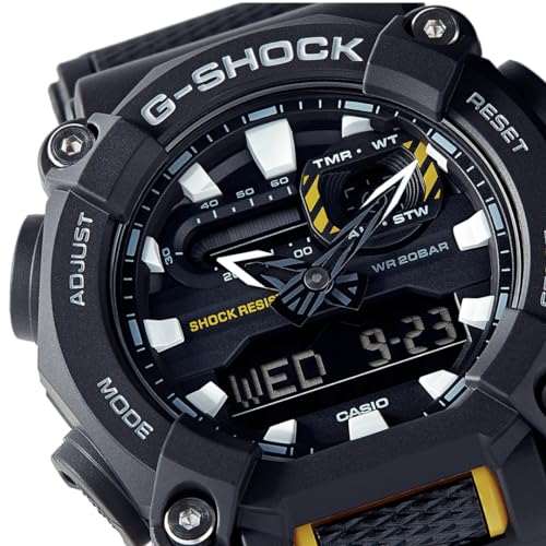 Detalle de Casio GA-900-1AER G-Shock: 50mm Quartz with Black Analogue-Digital Dial and Resin Strap
