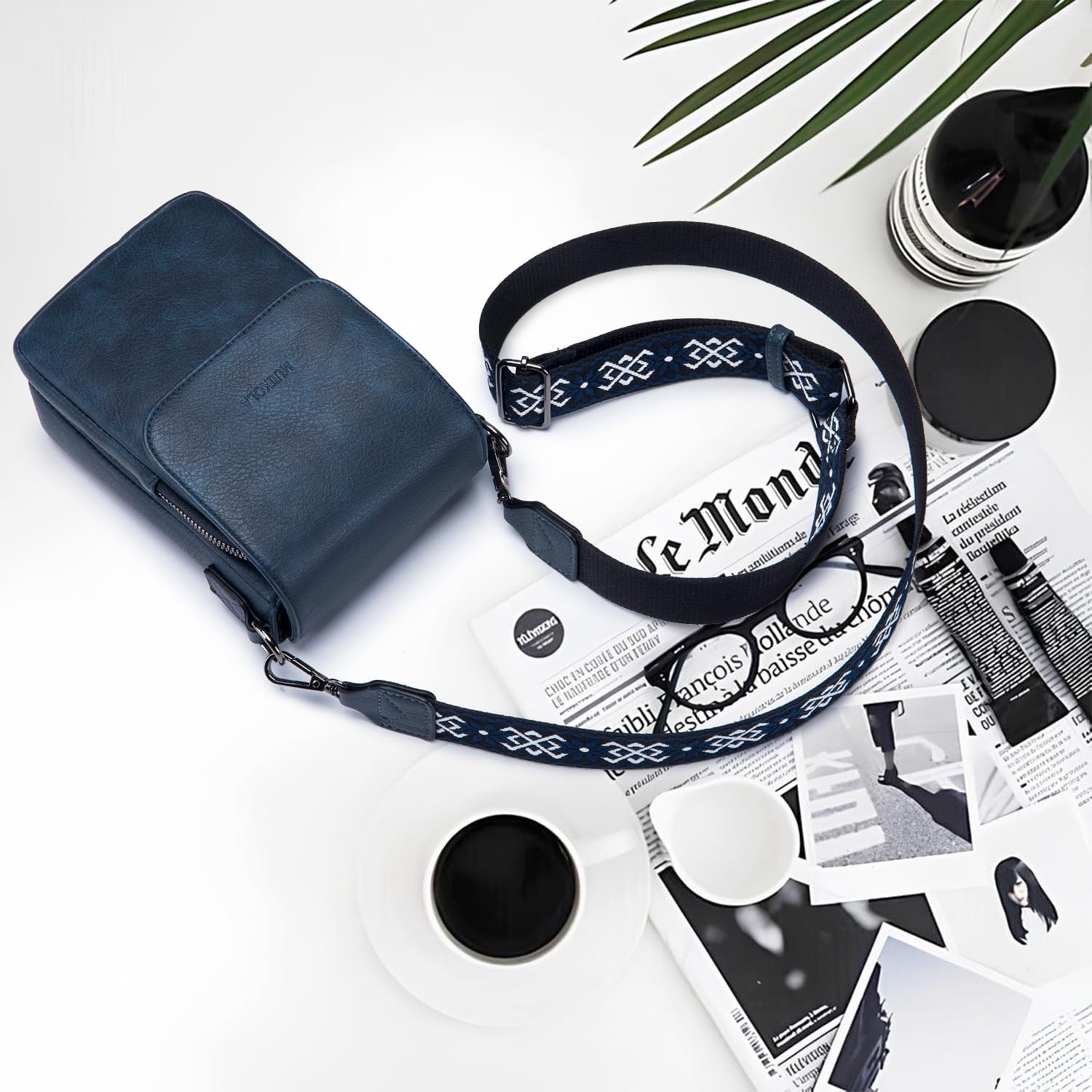 Detalle 2 de MUIIKOLA Small Phone Shoulder Bag: PU Leather Crossbody with RFID and Wide Adjustable Strap