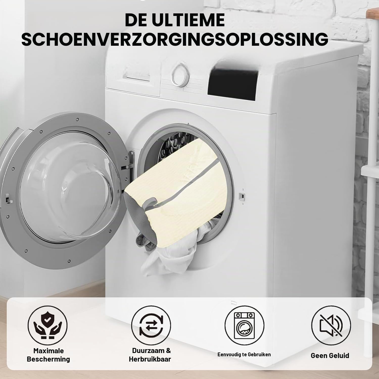 Detalle 1 de YTUGIL xixiedai schoenwaszakken van polyester met ritssluiting, set van 2