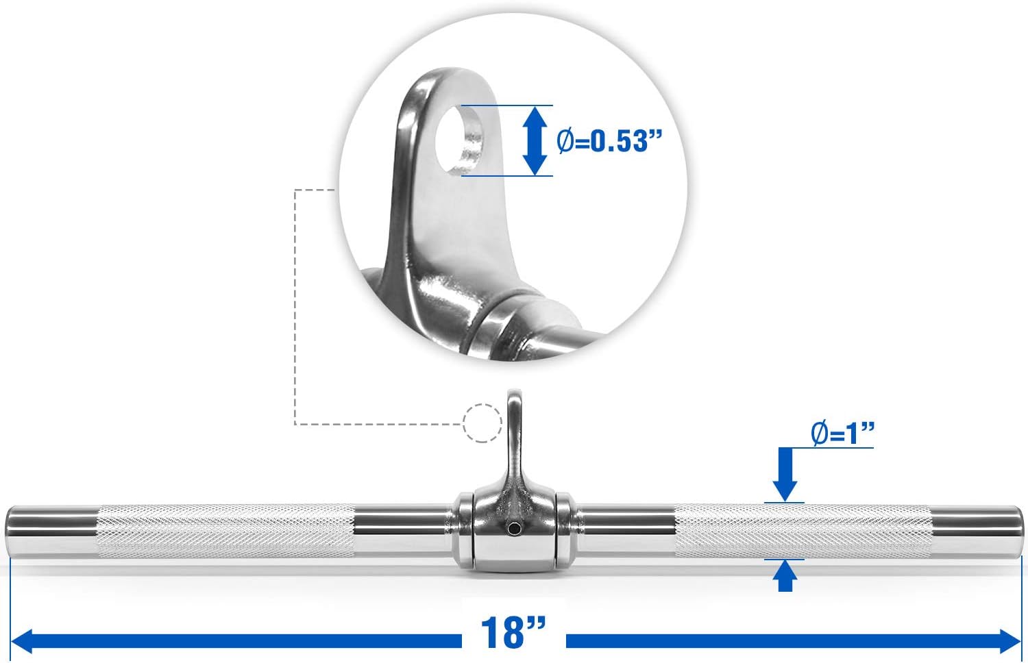 Detalle 2 de Yes4All Cable Machine Attachment 18-Inch
