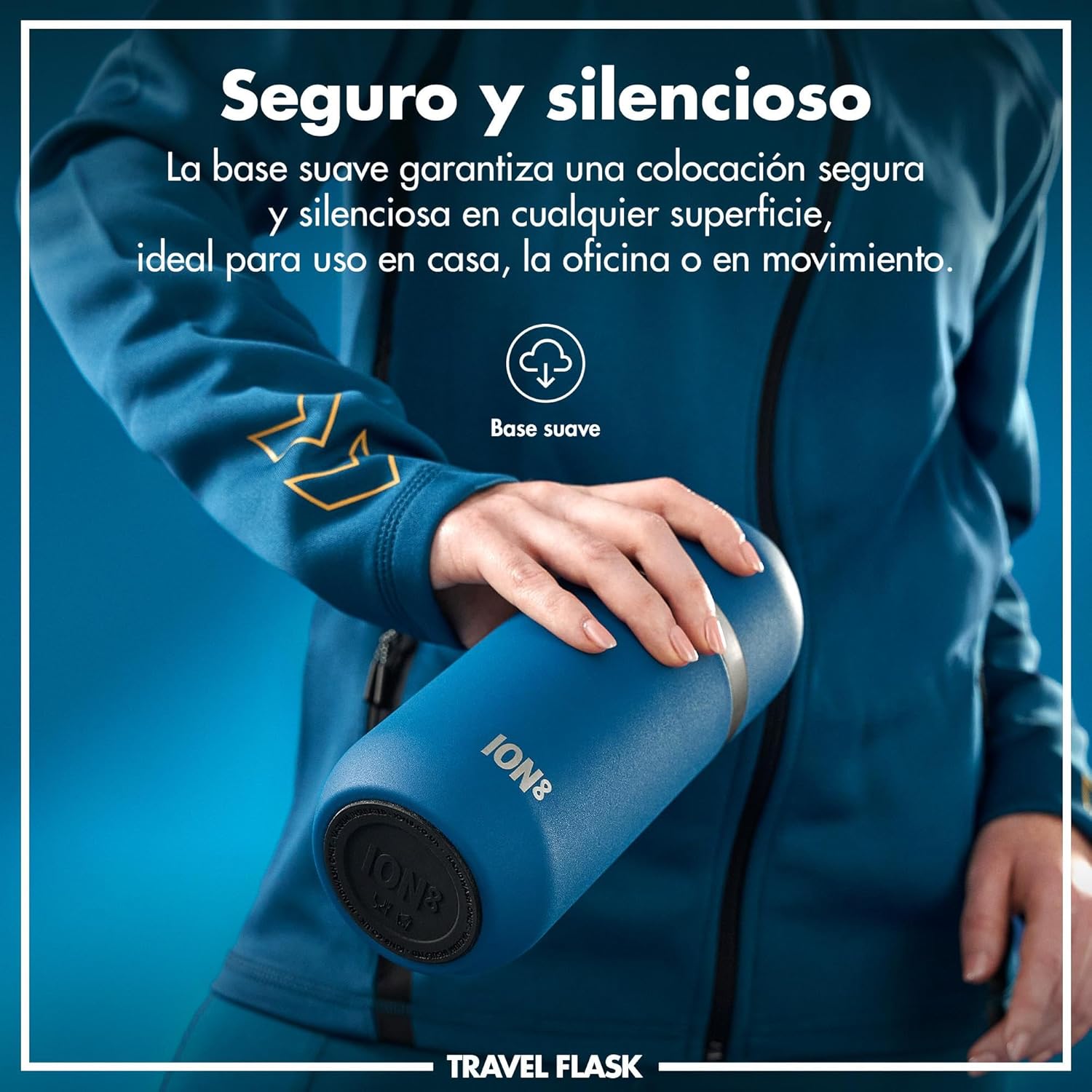Detalle 2 de ION8 ThermoShield Botella Aislada 2 Tazas Tapa Magnética