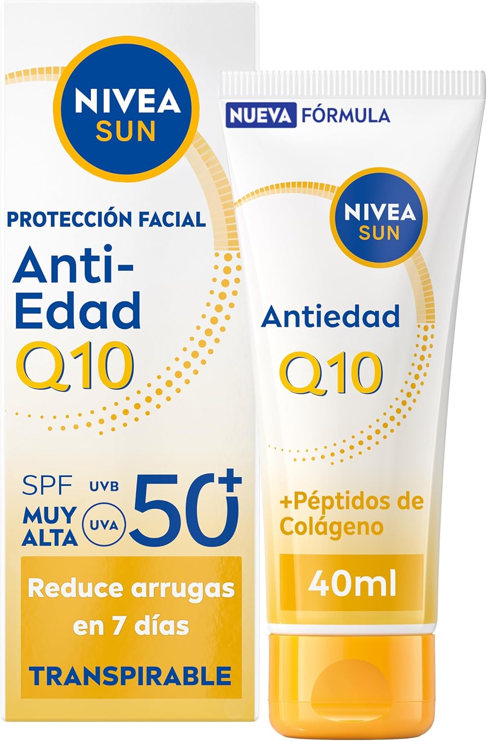 Detalle de Nivea Protector Solar Facial SPF 50 – protection visage au quotidien (50 ml)
