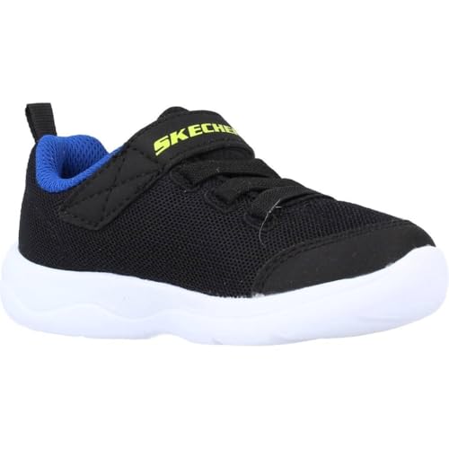 Detalle de Skechers Skech-stepz 2.0 Mini Wanderer: sneakers slip-on per bambini e ragazzi (Nero/Blue Lime, 28 EU)
