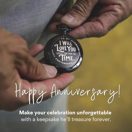 Detalle de Red Dot Laser Engraving Anniversary Pocket Watch for Husband – Engraved Silver Stainless Steel