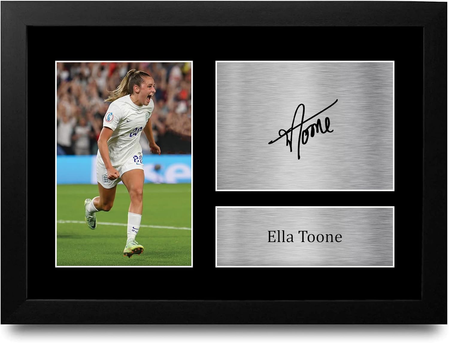 Thumbnail 6 de HWC Trading Ella Toone England A4 portrait framed signed autograph picture for football fans