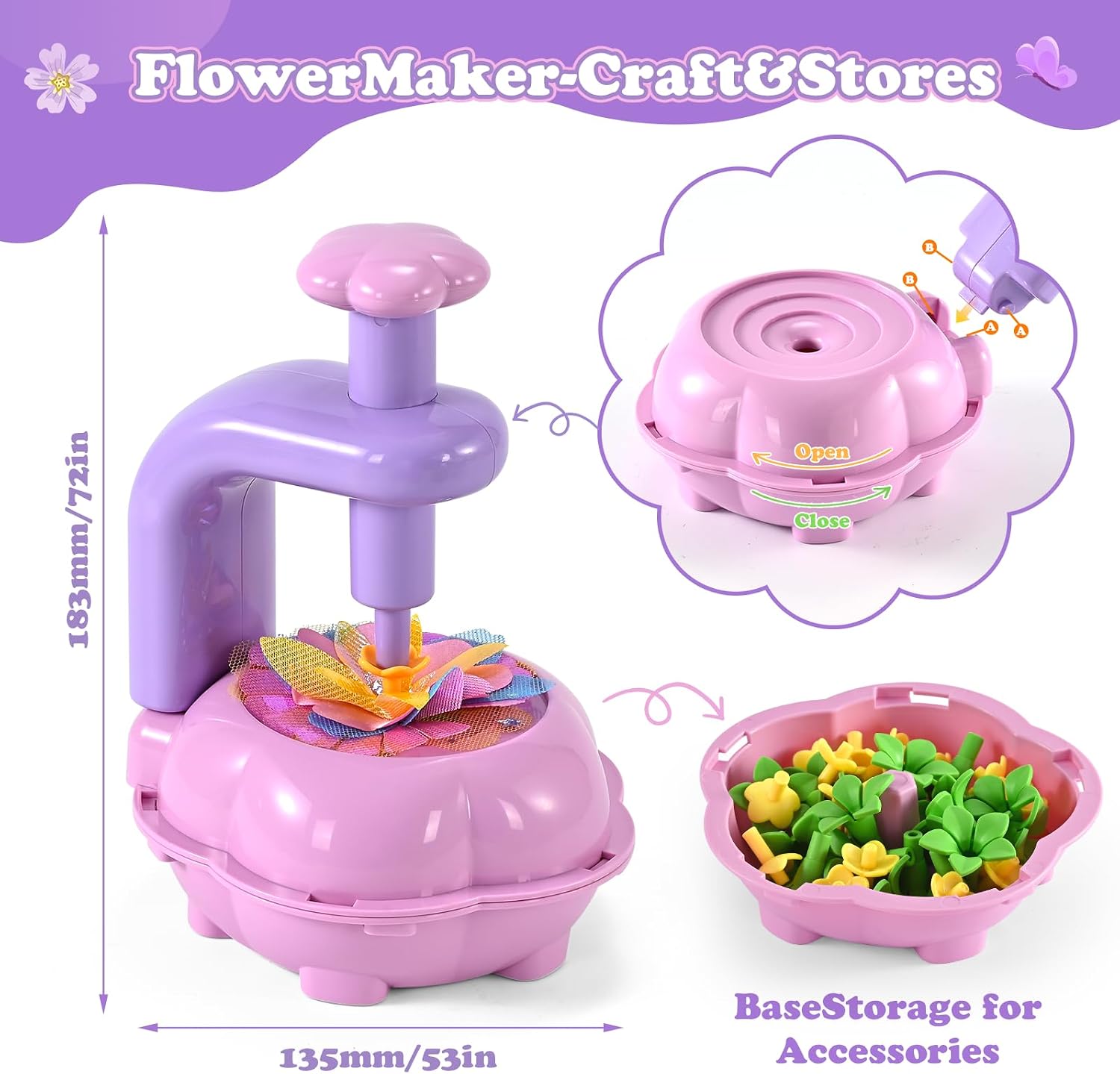 Thumbnail 6 de BlueSwan Craft Kits DIY Fabric Flowers kit ๐จ