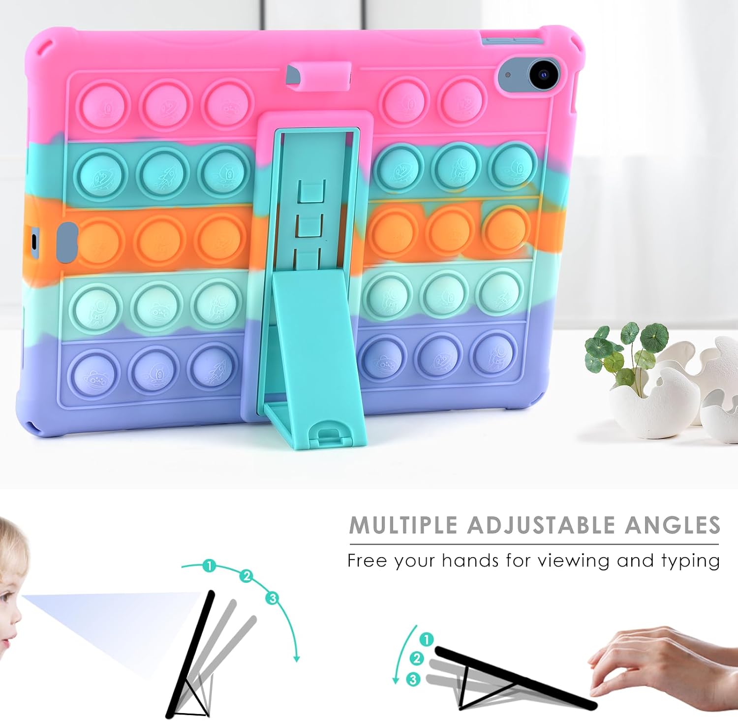 Detalle de KATUMO Silicone Case for iPad 11 Inch with stylus