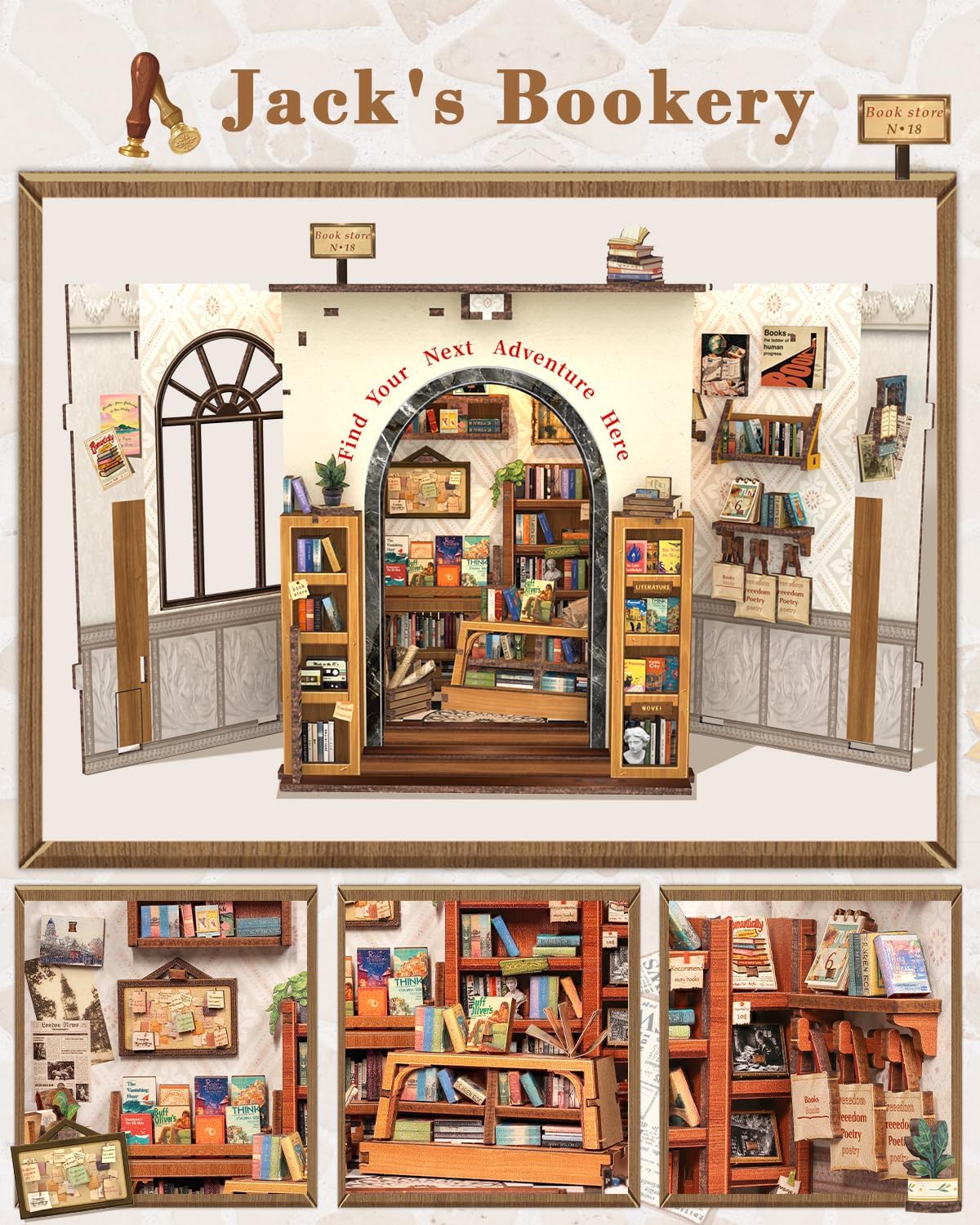 Thumbnail 4 de CUTEBEE Casa Miniatura con Luz