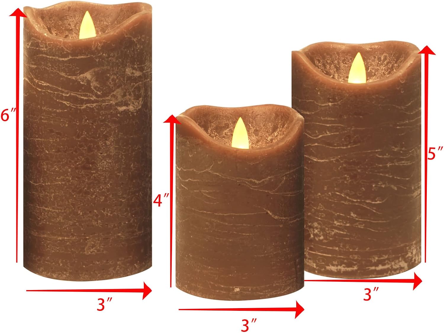 Detalle de Candle Choice Flameless Candles, Real Wax