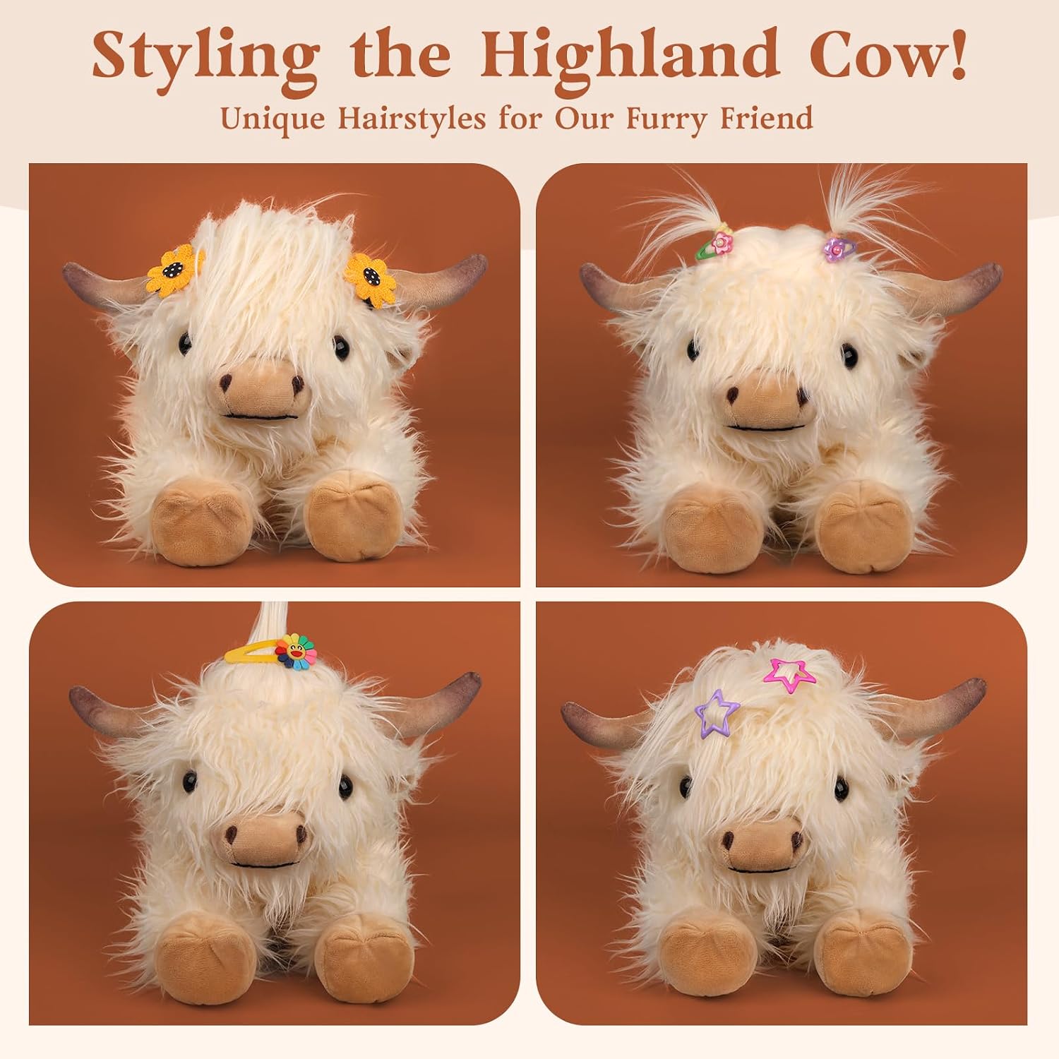Thumbnail 6 de Highland Cow Microwavable Plush Set of 2