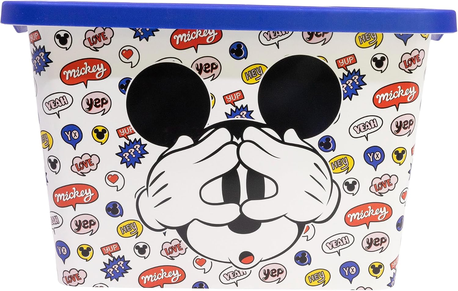 Detalle de Stor 03344 Mickey Mouse opbergdoos, 7 liter, clicksluiting, rood