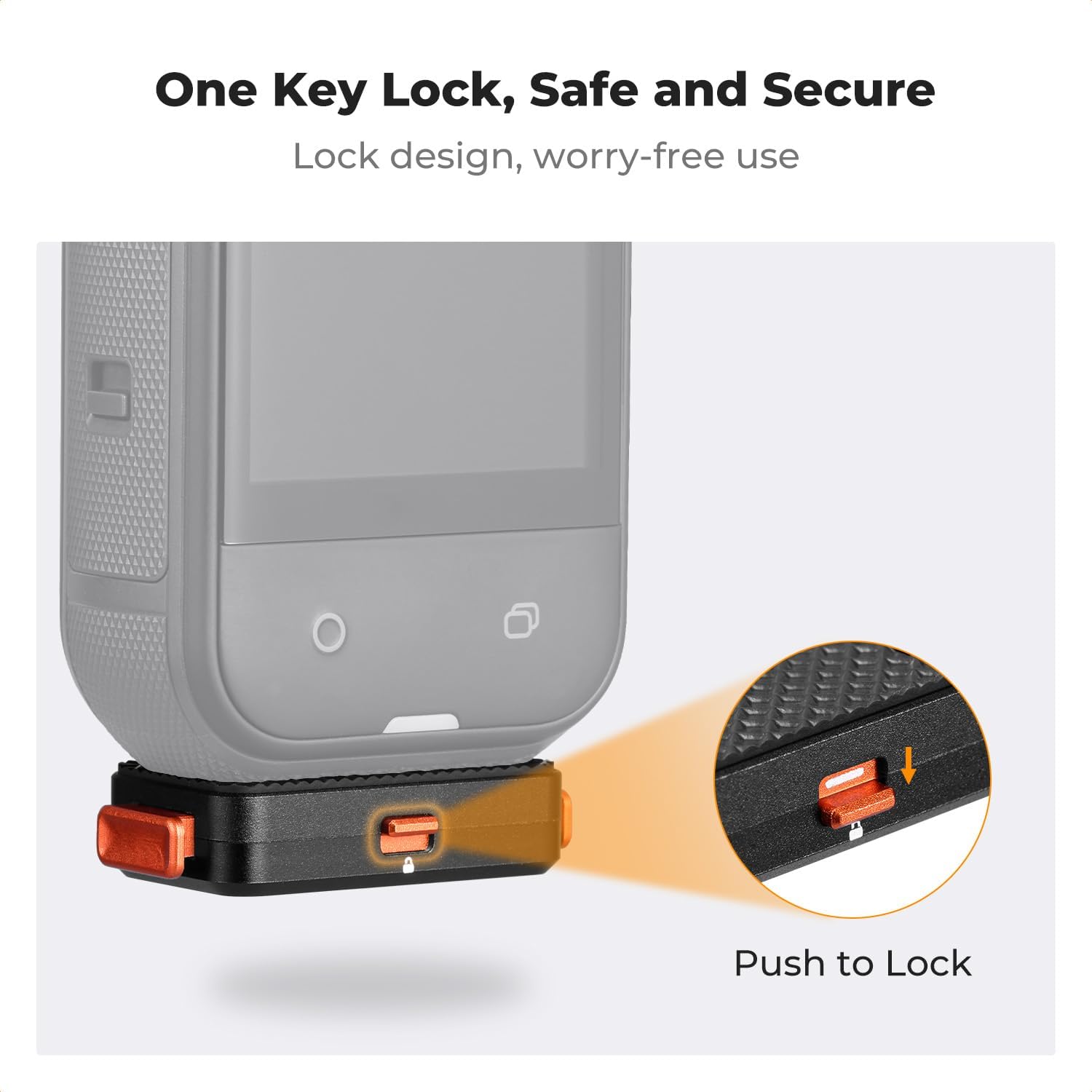 Thumbnail 2 de K&F CONCEPT Magnetic Quick Release Mount for Insta360 X5 / X4 Air with Safety Lock