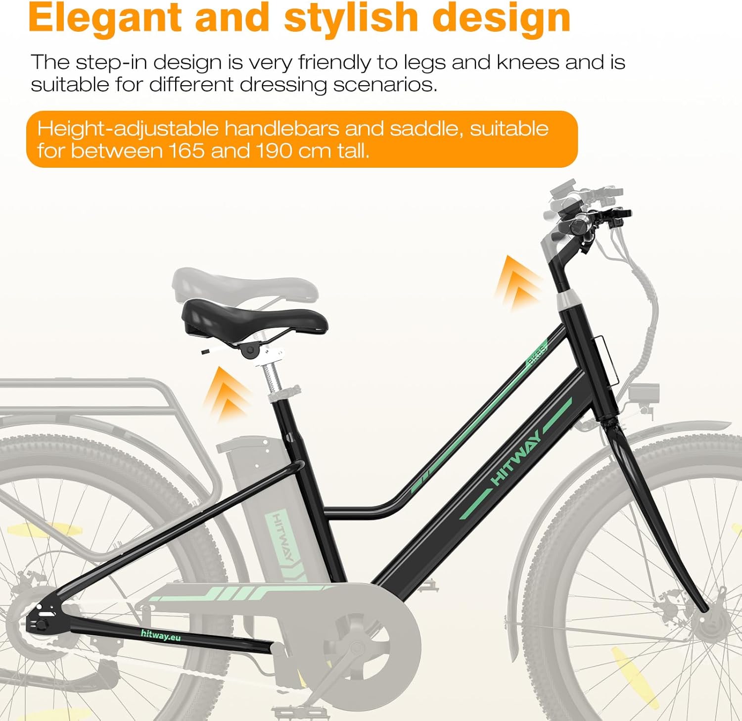 Thumbnail 5 de HITWAY 27.5" Electric Bike — 250W City Commuter 🚴♀