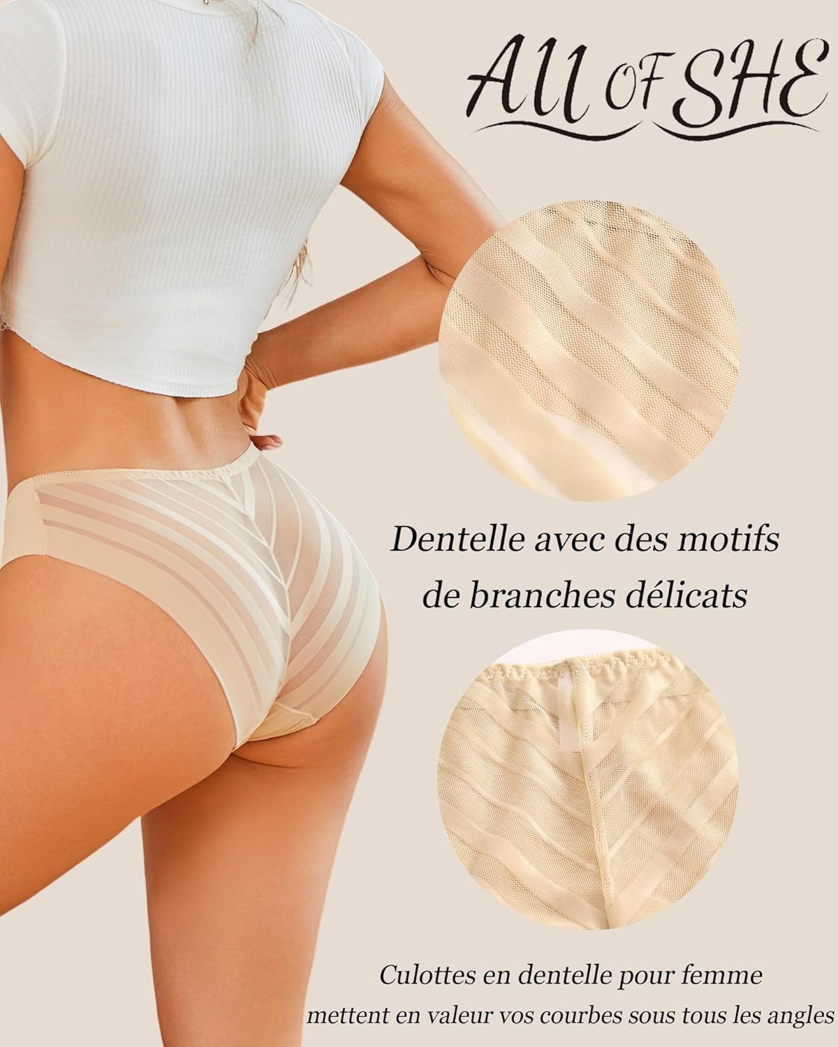 Thumbnail 6 de ALL OF SHE Culotte sans couture Lot de 5