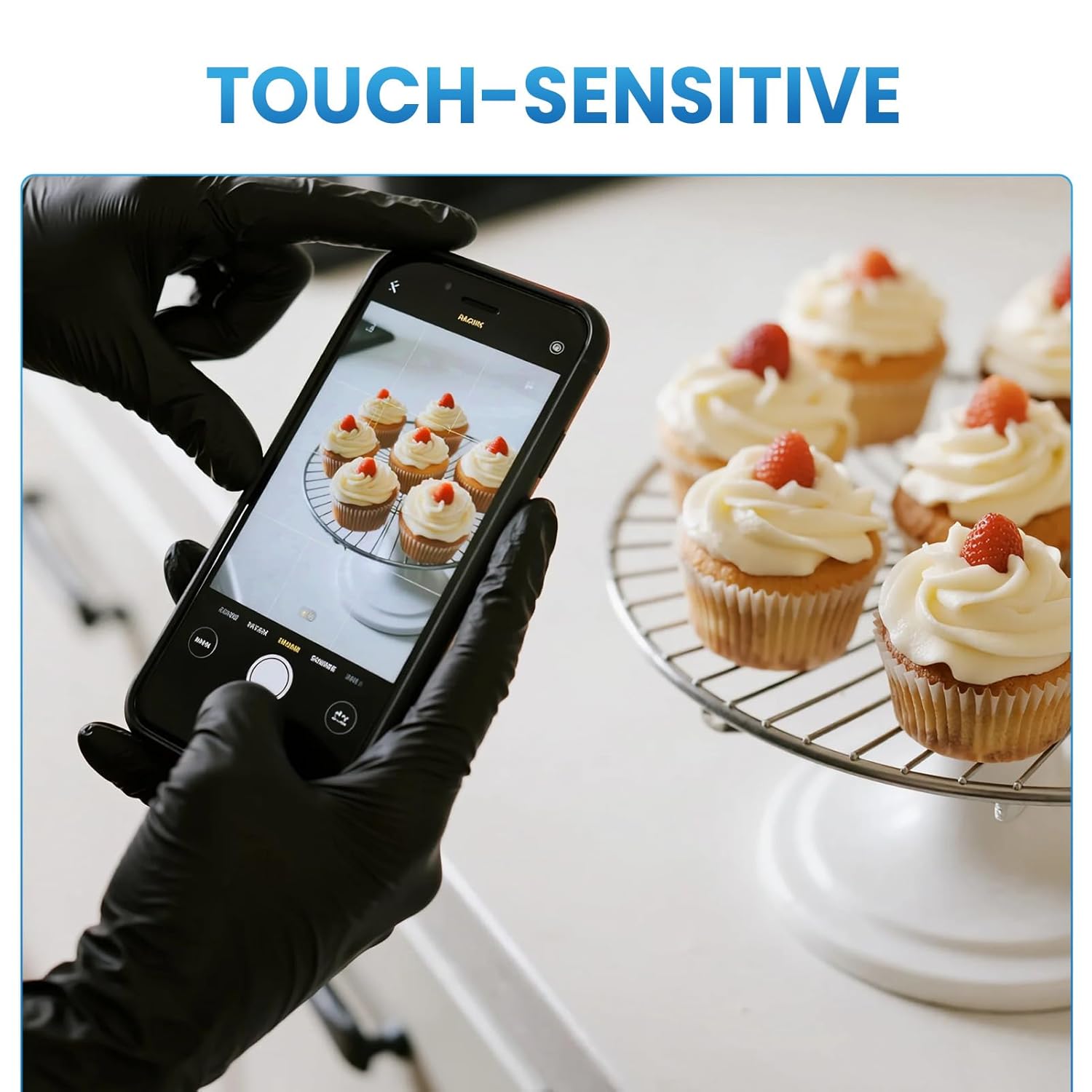 Thumbnail 2 de Borje Nitrile Gloves 100 Count Disposable 🧤