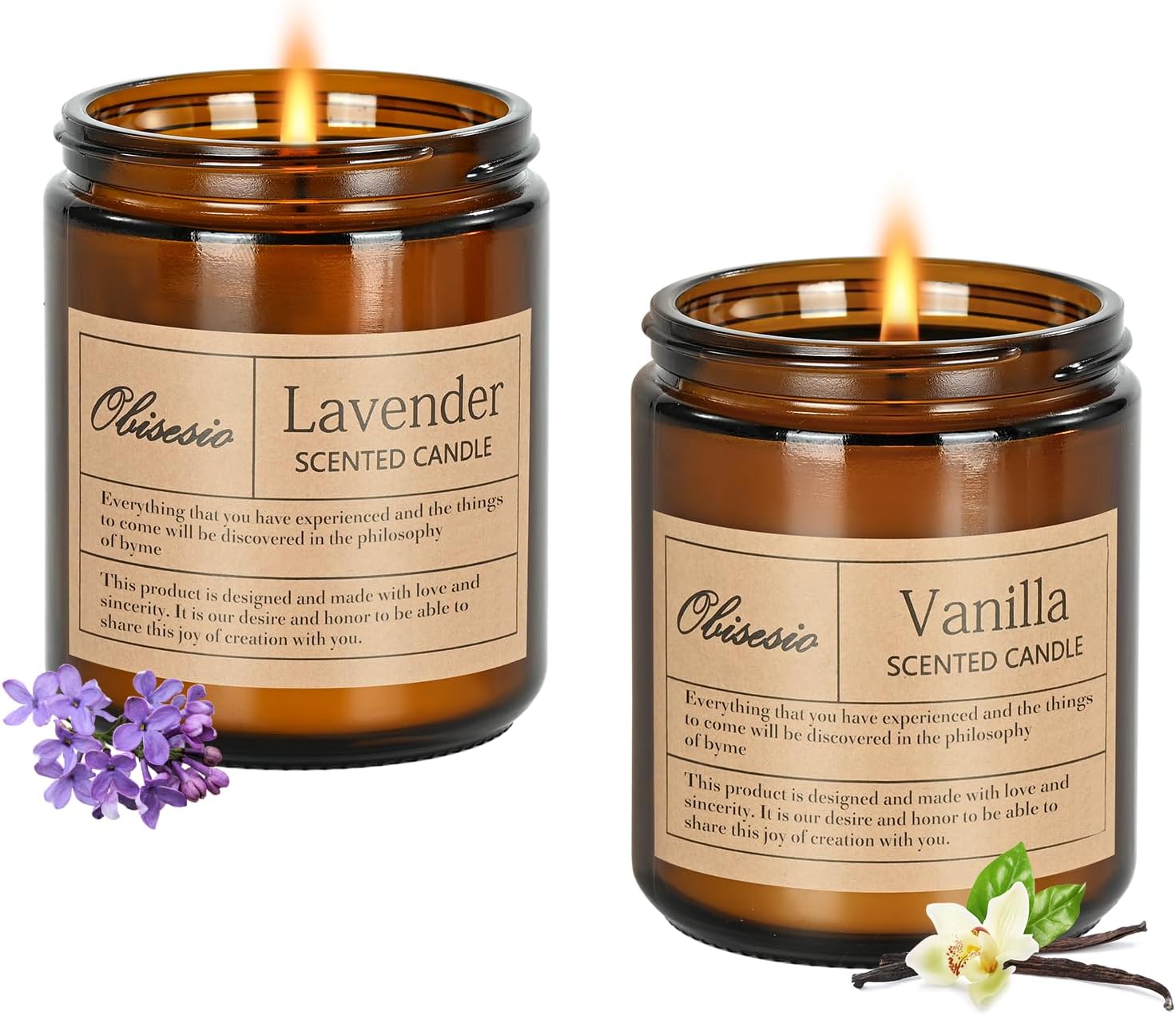 Obisesio Candele 2 Pack, candele profumate