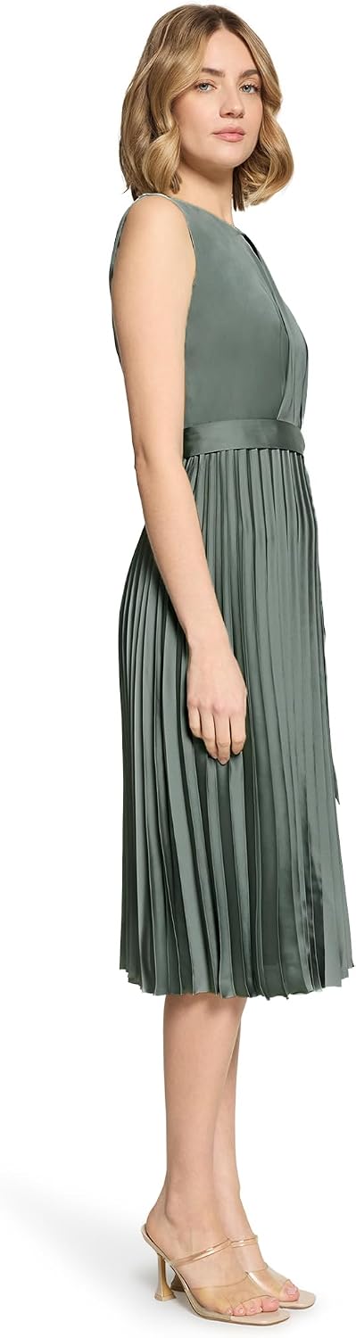 Detalle de Betty & Co 1347/3201 Robe Femme – robe midi fluide à pli plissé