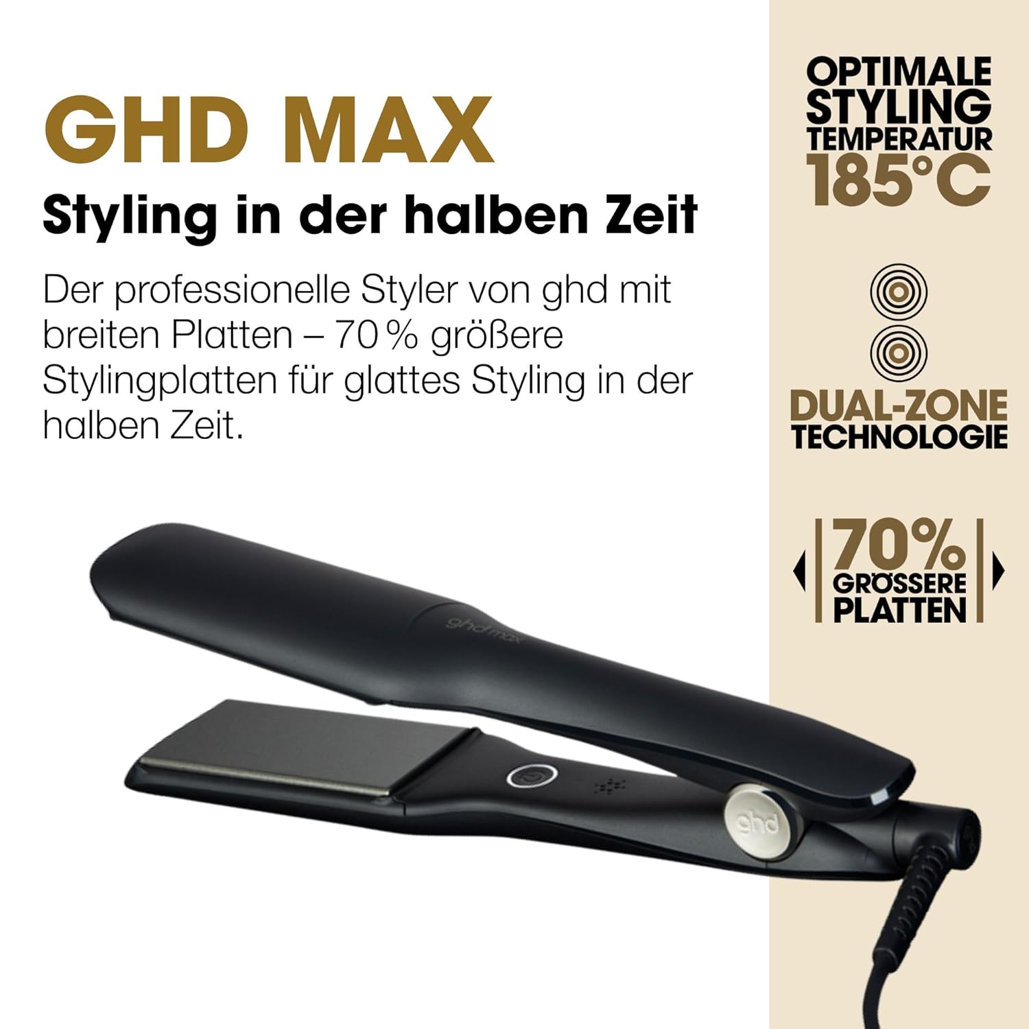 Thumbnail 2 de GHD Max Breites Glätteisen mit 42-mm-Platten für langes, dickes oder lockiges Haar