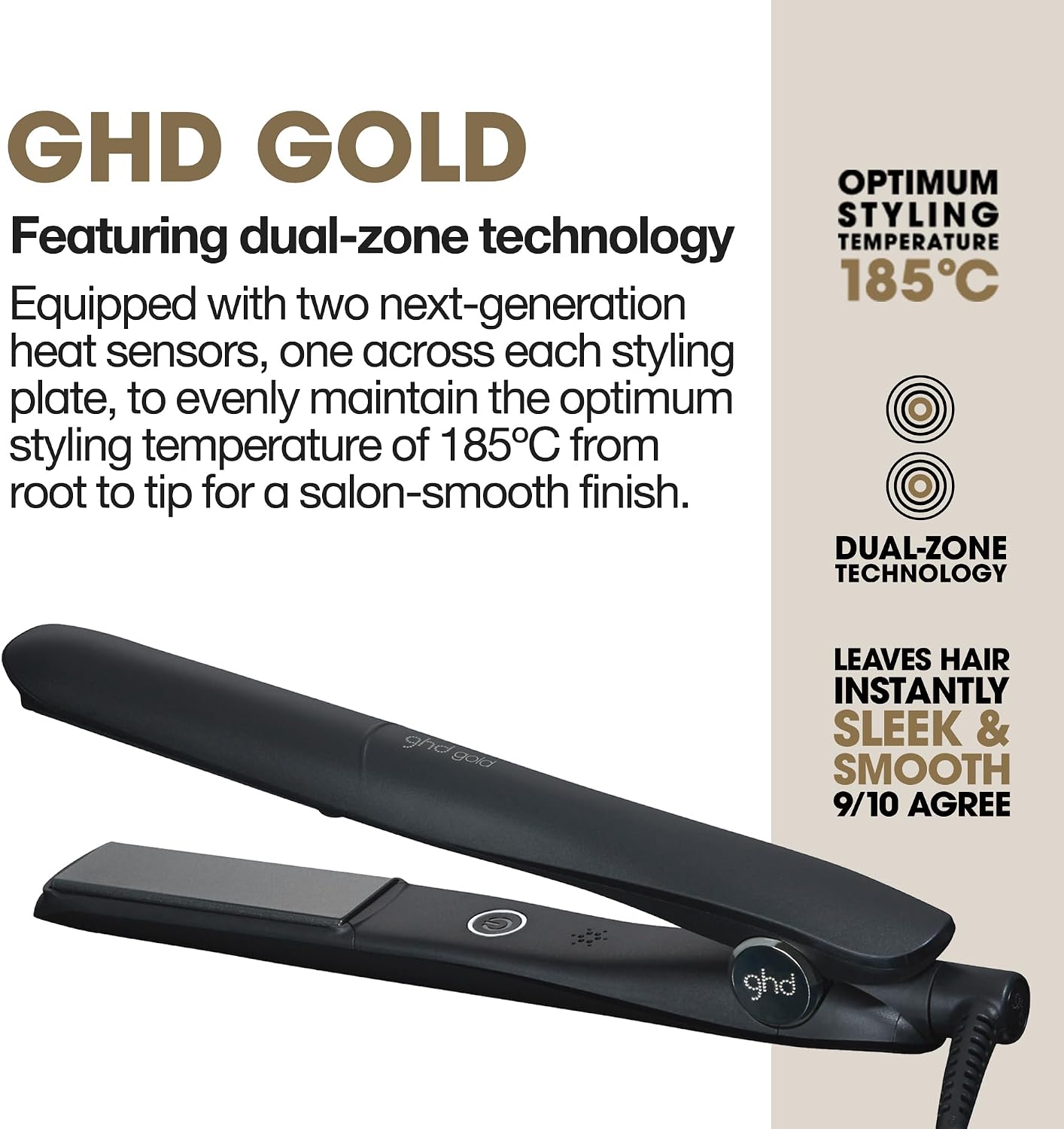 Detalle de ghd Gold Hair Straightener & Styler