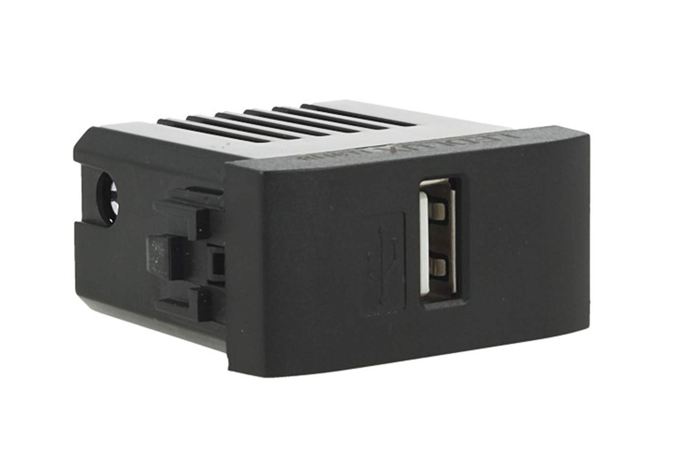 Detalle de Caricatore USB da parete 5V 2,1A compatibile con Bticino Living Light – nero