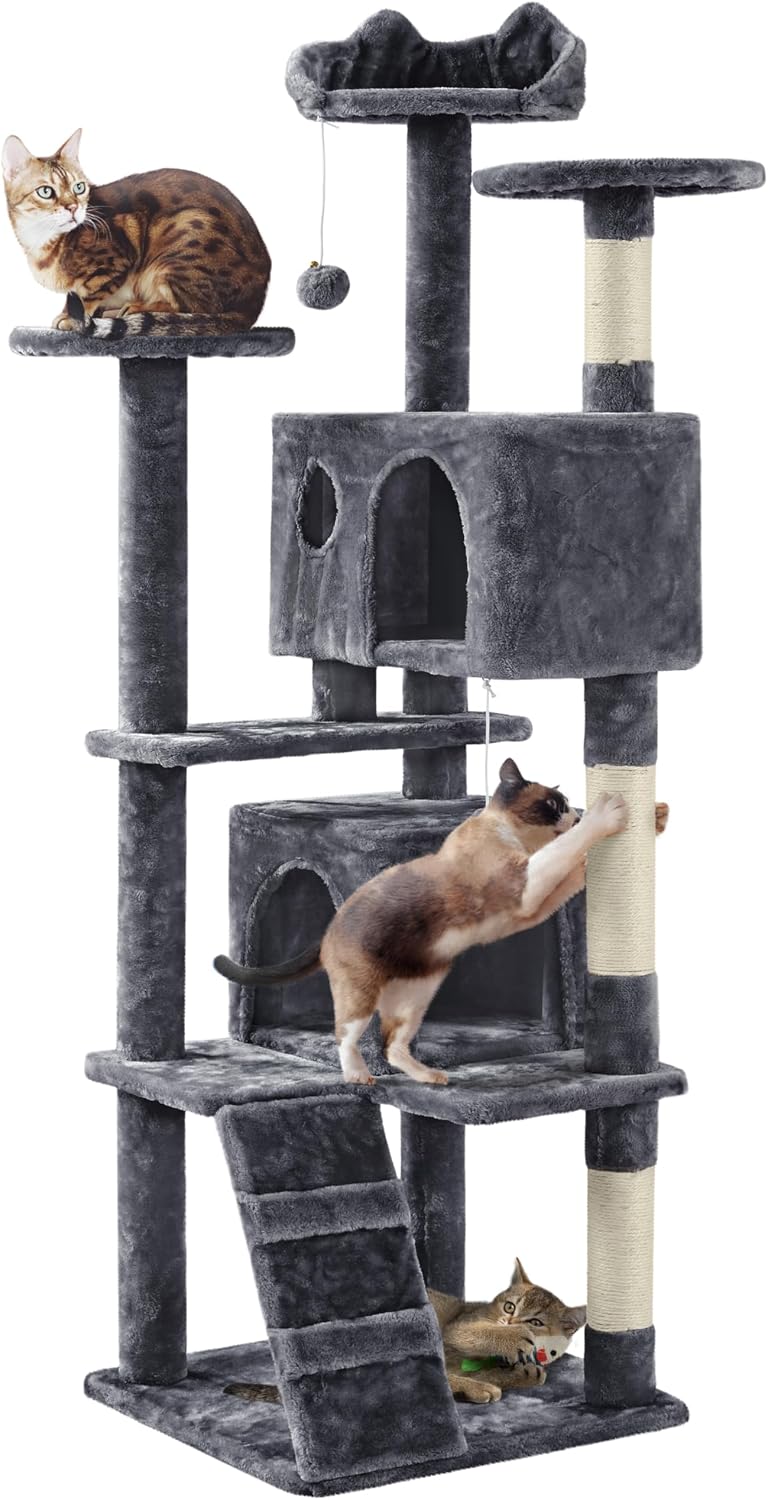 Detalle de Yaheetech Árbol Rascador 158 cm para gatos