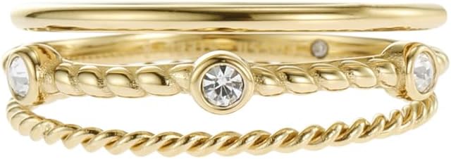 Detalle 2 de Fossil Damenring Vintage Heritage – Edelstahl goldfarben
