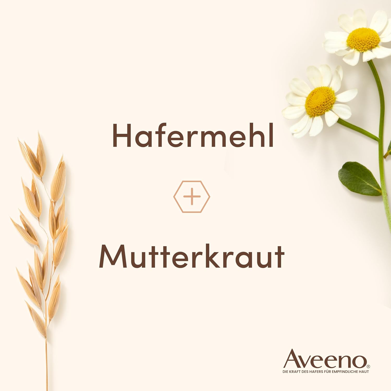 Detalle de Aveeno CALM+RESTORE Gesichtsreiniger mit präbiotischem Hafer & Mutterkraut (200 ml) – sanfte Reinigung für sensible Haut
