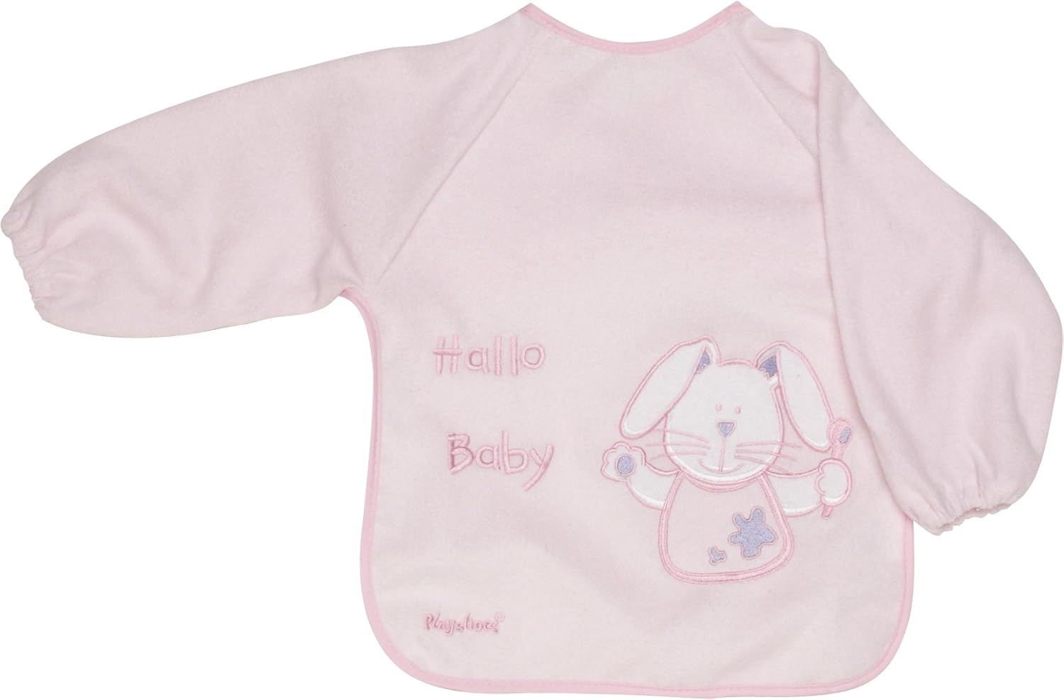 Detalle de Playshoes 507136 Bavoir Manches Longues – bavoir rouge à motif tigre pour bébé