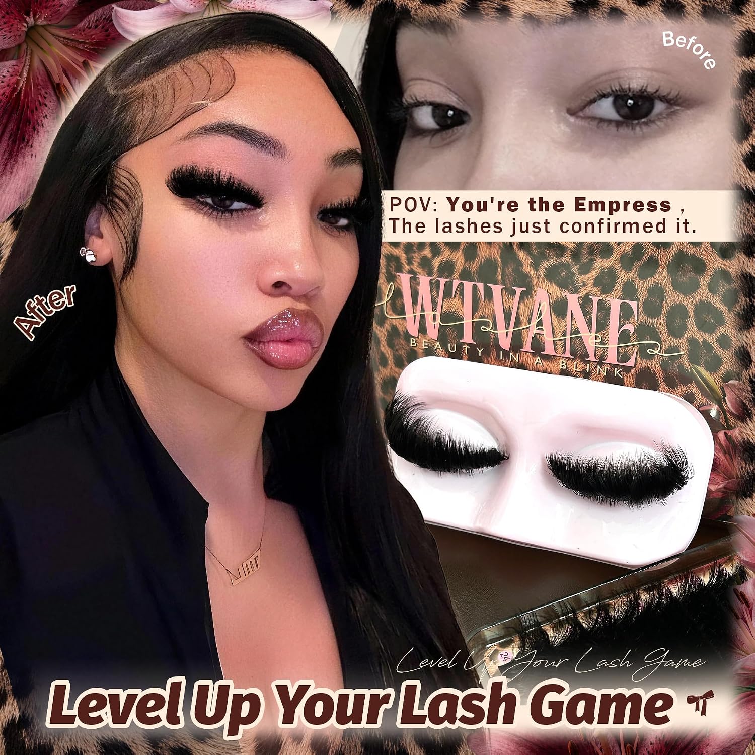 Detalle de WTVANE 260D Lash Clusters, 10–18 mm D Curl Mega Volume Lashes