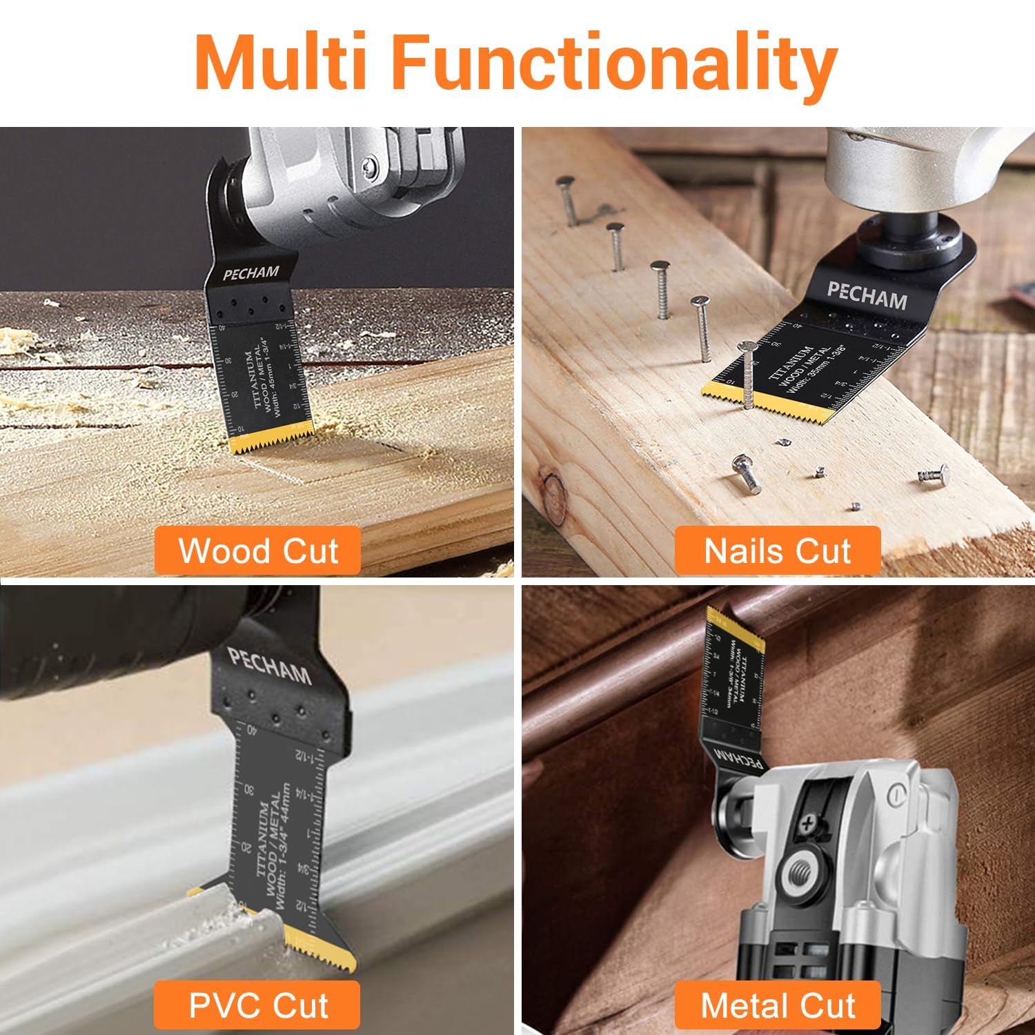 Thumbnail 5 de PECHAM Titanium Oscillating Tool Accessories 50pc