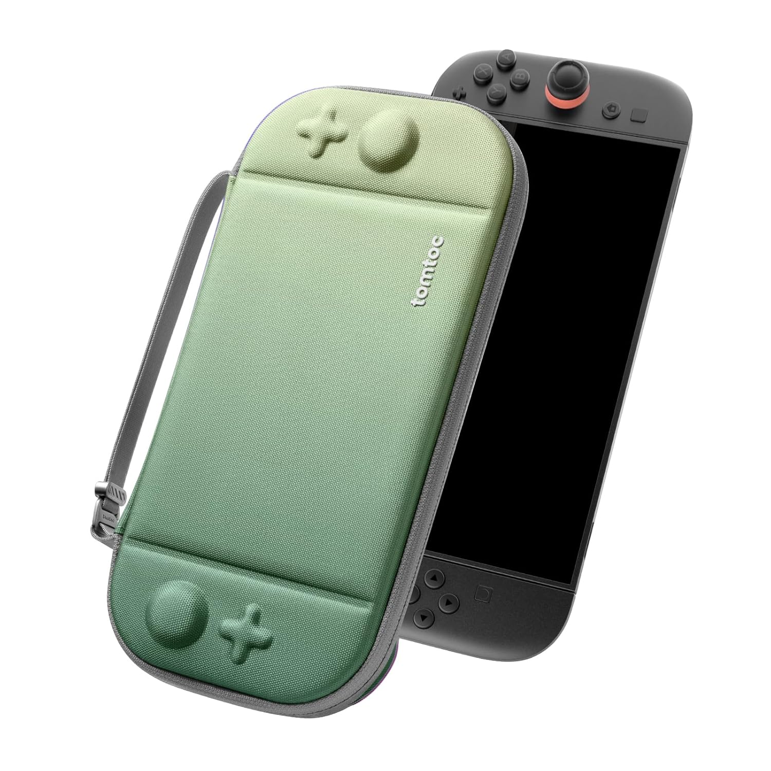 tomtoc Slim Tasche kompatibel mit Nintendo Switch 2 (2025) – ultradünne Filzhülle mit Hartschale und Platz für 12 Spiele