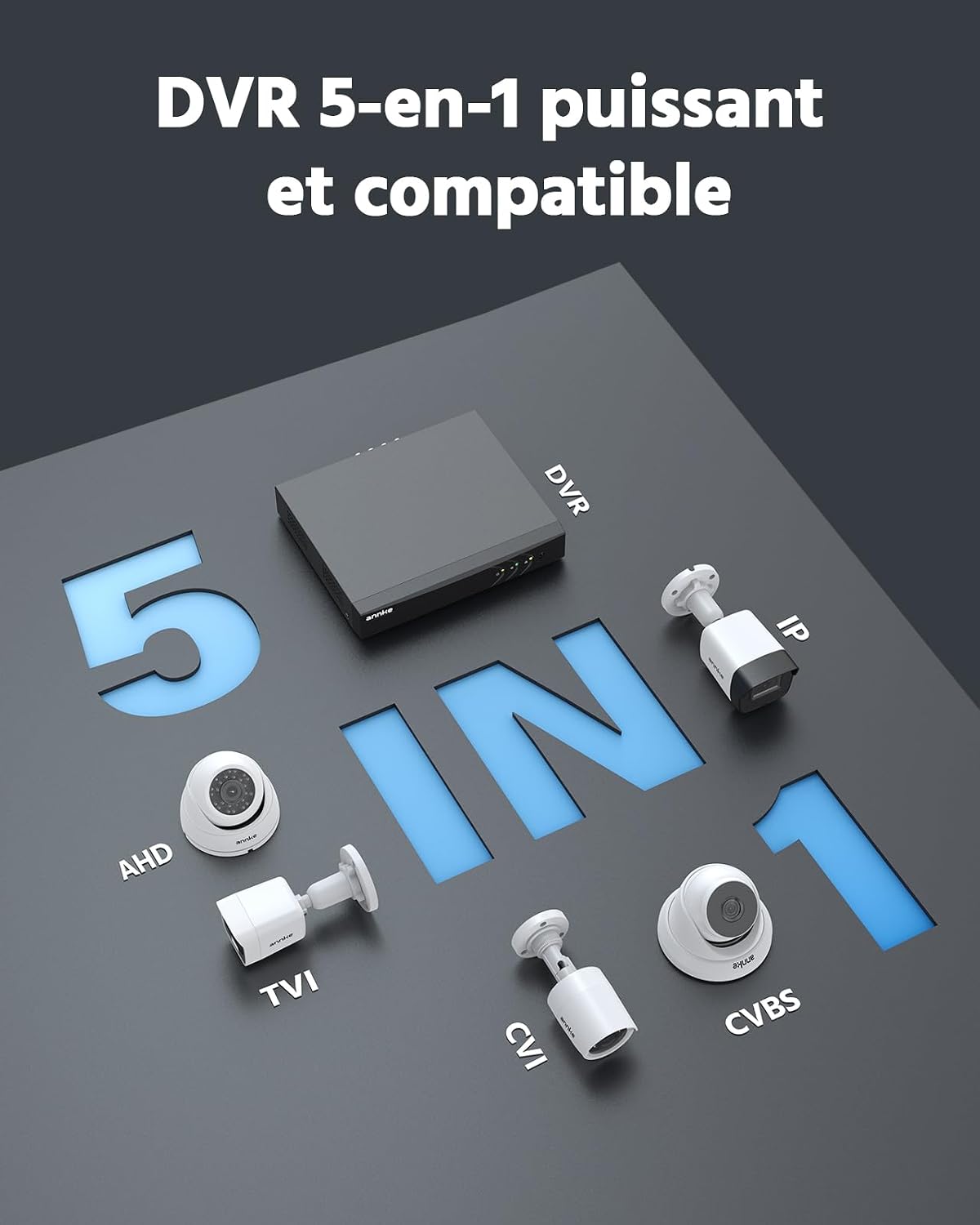 Thumbnail 6 de ANNKE Kit 4 caméras surveillance 1080p