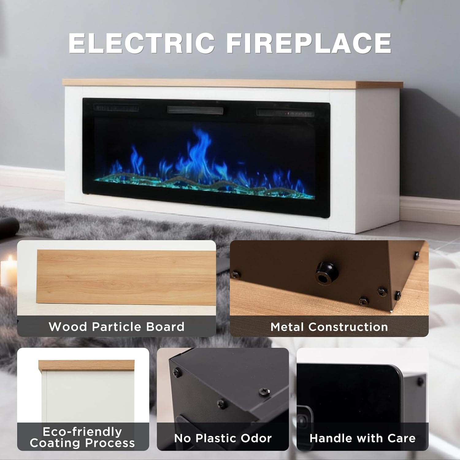 Thumbnail 6 de HOMAVO 50" Cheminée électrique 🏠