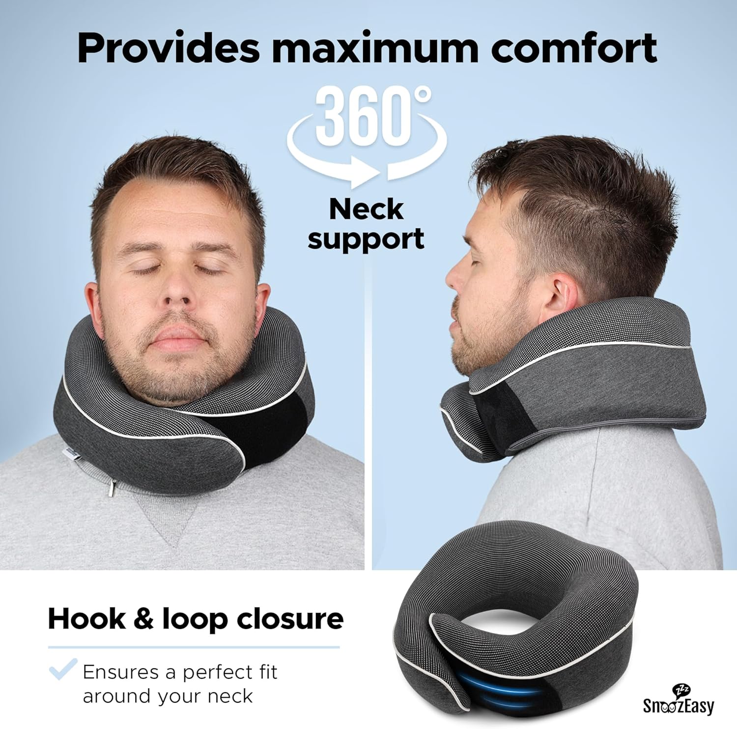 Thumbnail 3 de SnoozEasy Travel Pillow 360° memory foam travel pillow 😴