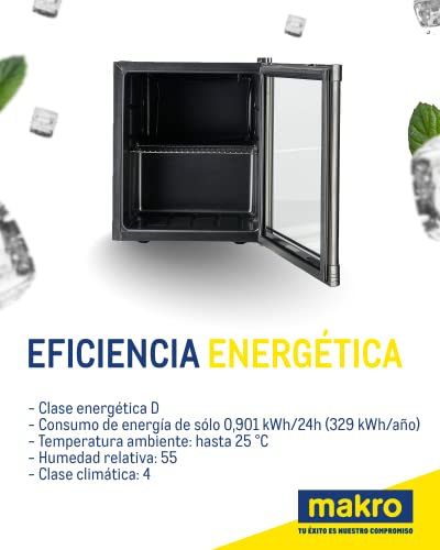 Thumbnail 2 de METRO Professional GPC1046: Mini frigorífico con puerta de cristal en negro, 46 L