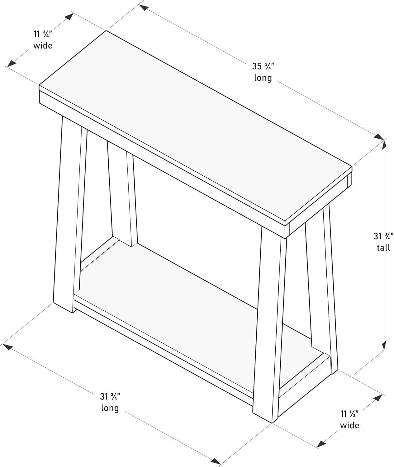 Detalle de Plank+Beam Console Table, 36-Inch