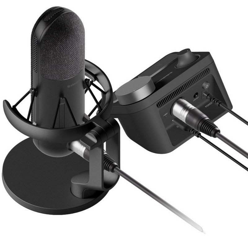 Thumbnail 2 de Steelseries Alias Pro Micrófono Condensador XLR Negro 🎙️ + Mezclador de Canales