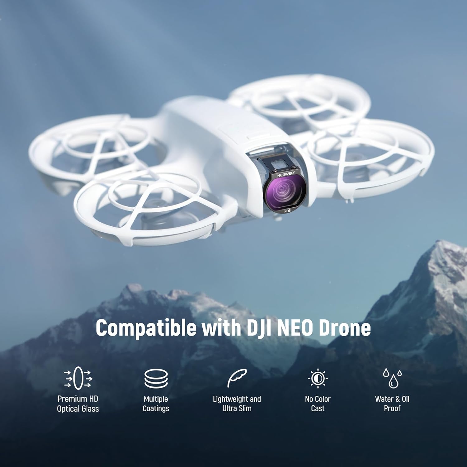 Detalle 2 de NEEWER Filter-Set für NEO Drohne (6er Pack) CPL/ND-Filter – kompatibel mit DJI NEO