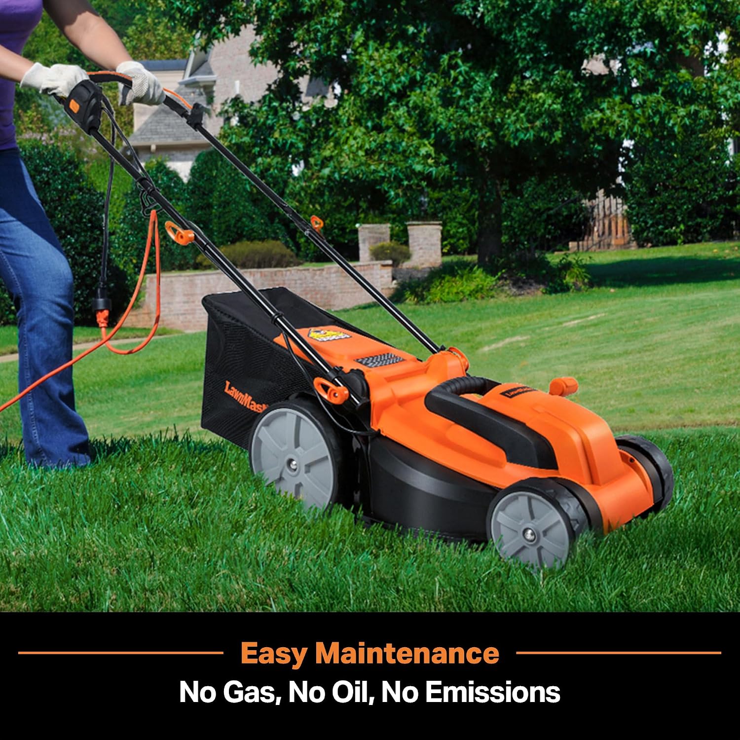 Detalle 2 de LawnMaster MEB1216K 16-Inch Corded Electric Lawn Mower, 12-Amp Motor