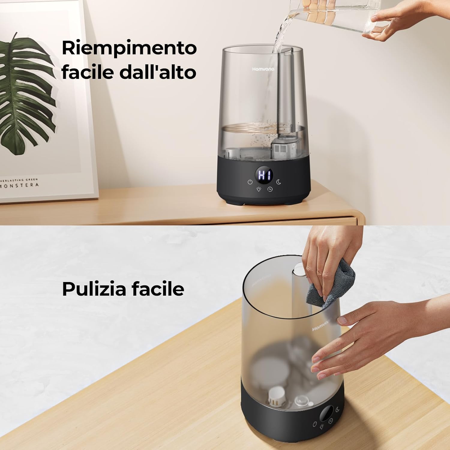 Thumbnail 4 de Umidificatore Ambiente Bambini Homvana 3.6L: silenzioso, aromaterapia e manutenzione semplice