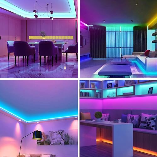 Thumbnail 6 de Tenmiro Ruban Led 30m – Bande LED autocollante multicolore, contrôle APP et télécommande 44 touches