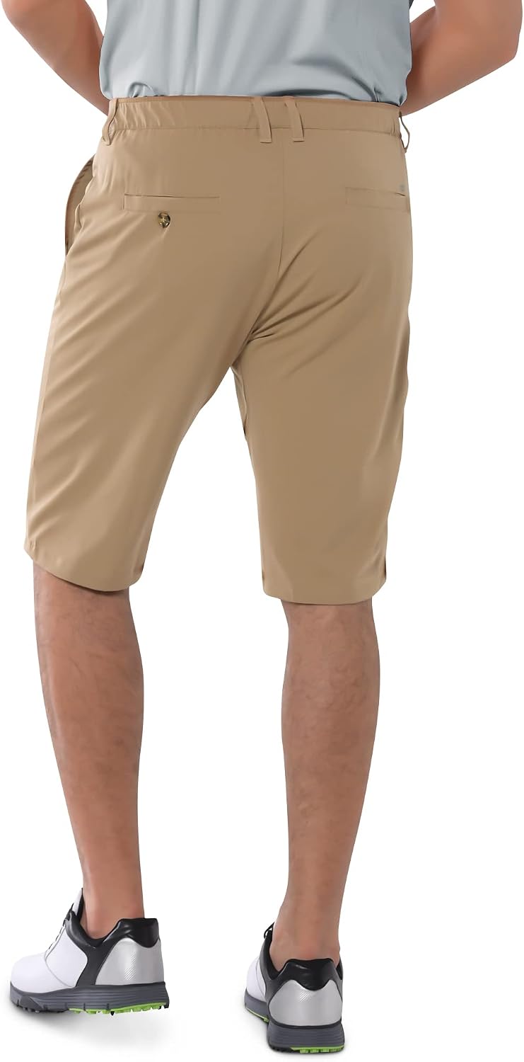 Detalle de 33,000ft Men's Golf Shorts Dry Fit — Lightweight, Quick-Dry Stretch with 11" Inseam