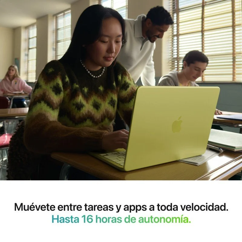 Detalle de Apple MacBook Neo 13\" Rosa Nube con A18 Pro, 8 GB RAM y 512 GB SSD