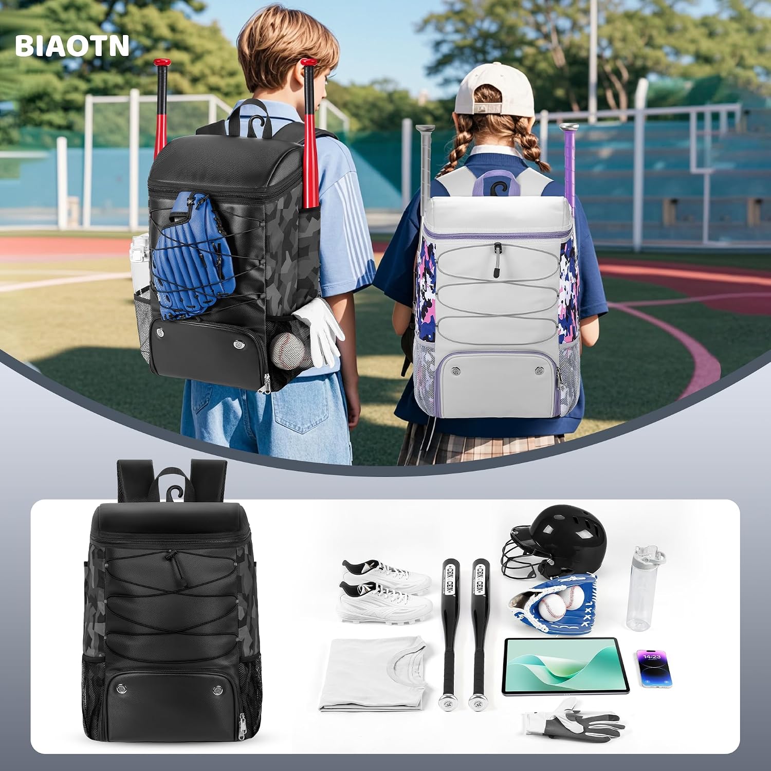 Thumbnail 5 de BIAOTN Softball Bag 43L backpack