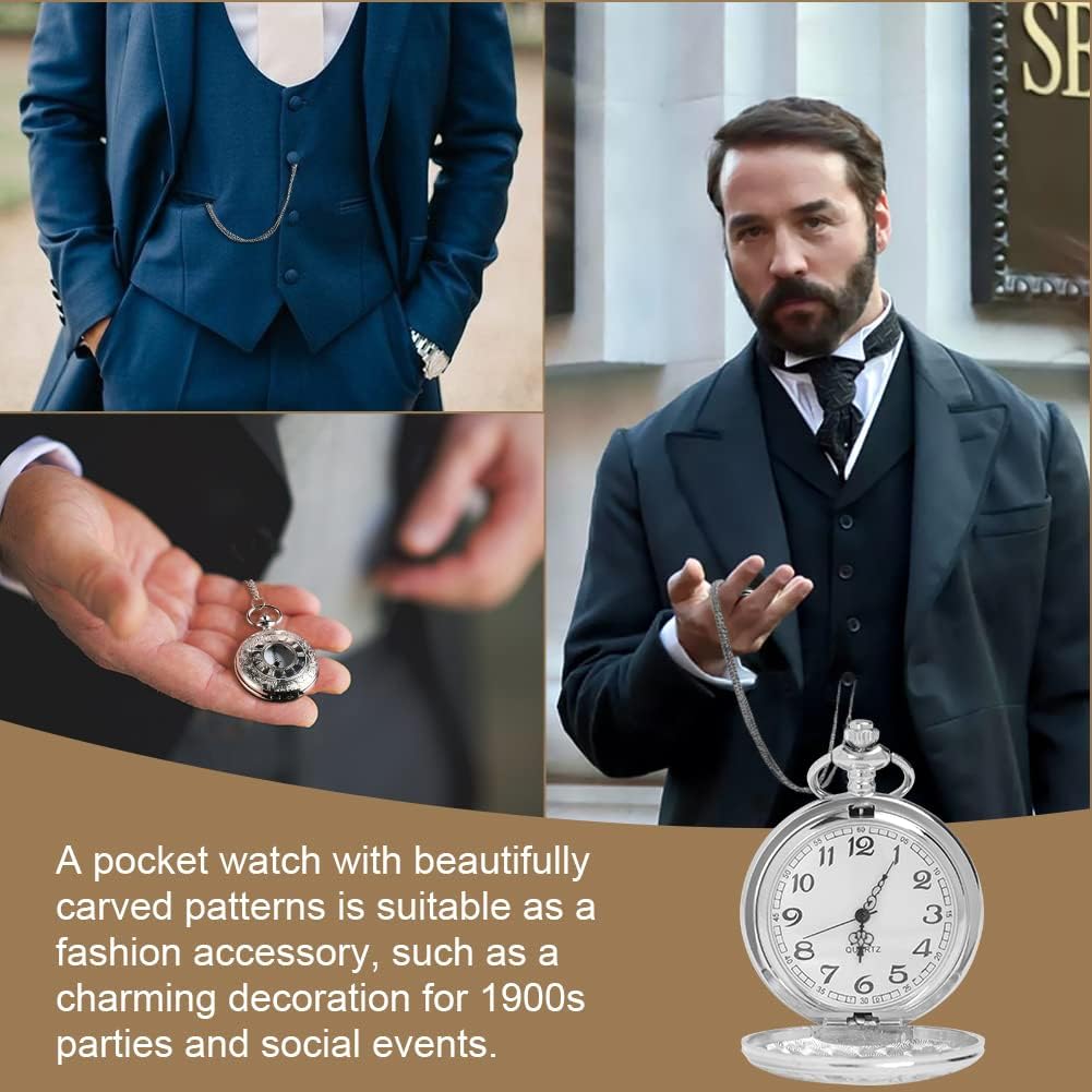 Thumbnail 4 de Vicloon Montre de Poche Vintage 5 cm