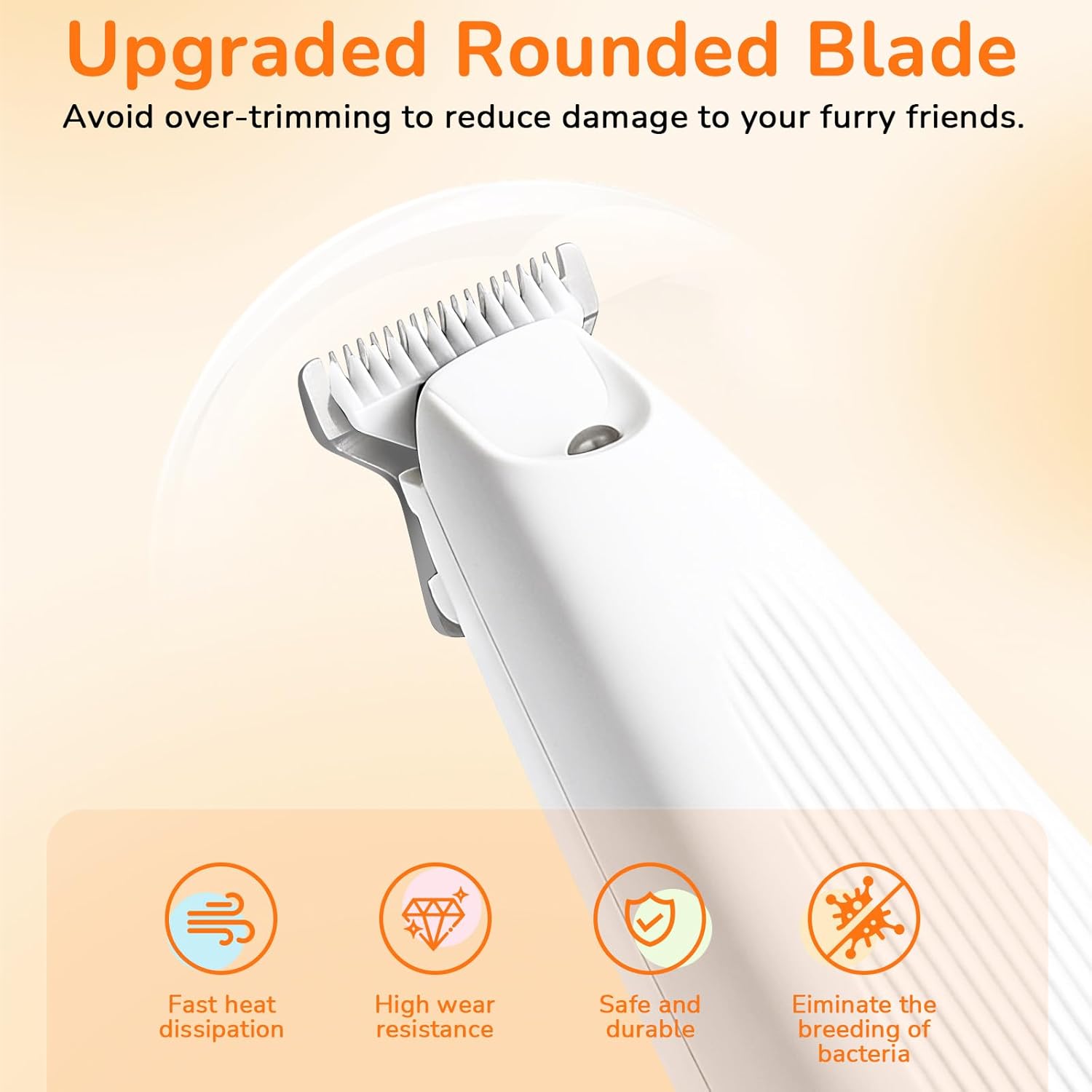 Detalle de ETACCU Dog Paw Trimmer with LED Display – Ultra-Quiet Pet Grooming Clipper for Paws, Eyes, Ears and Small Areas